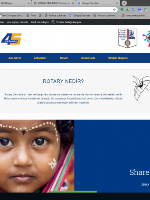Ankara Kızılay Rotary Kulübü Web Sitesi Yenilendi