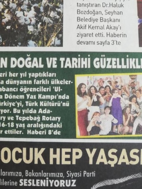 Adana Tepebağ RK - Adana Çukurova RK Kısa Dönem Yaz Kampı BASIN HABERİ