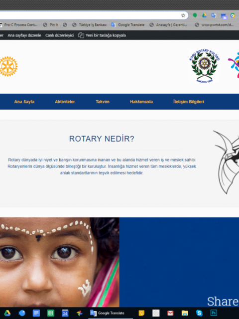 Ankara Kızılay Rotary Kulübü Koru Rotary Kulübünün Web Sayfasını Yeniledi.