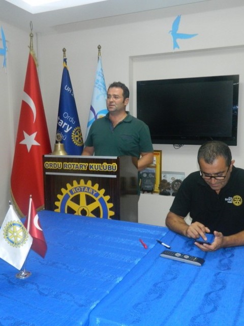 ORDU ROTARY KULÜBÜNÜN KONUŞMACI KONUĞU HASAN SEVLİ