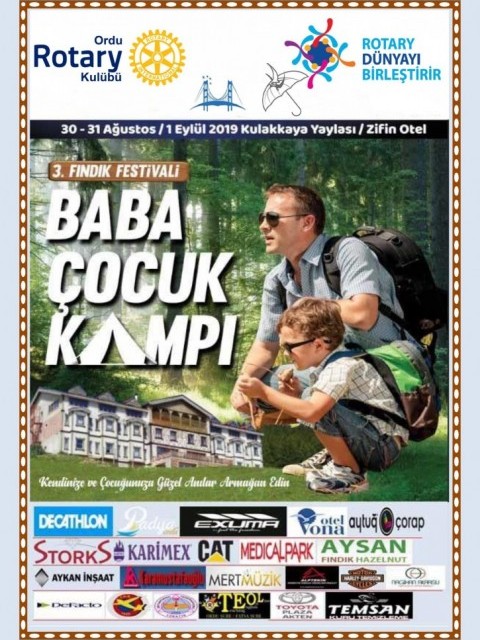 Ordu - Giresun Rotary Kulübü III. Baba Çocuk Kampı ve Fındık Festivali