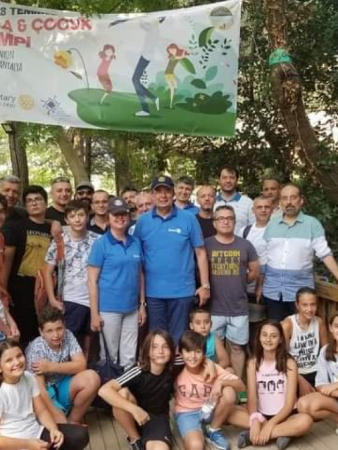 ASPENDOS ROTARY KULÜBÜ BABA-ÇOCUK KAMPI KATILIMI