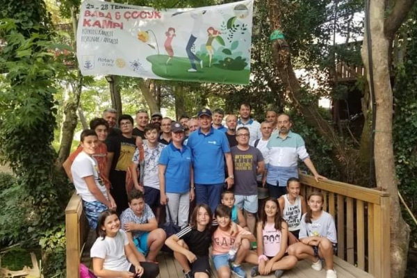 ASPENDOS ROTARY KULÜBÜ BABA-ÇOCUK KAMPI KATILIMI