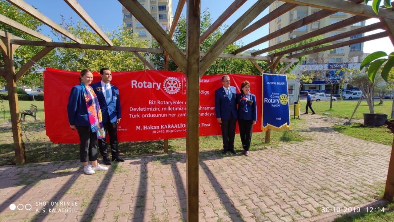 Güney Rotary Barış Parkımıza Guvernörümüz Zeytin Ağacı Dikti