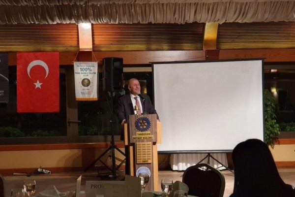 Tandoğan Rotary Kulübünün toplantısına katılarak ortak toplantı yaptık