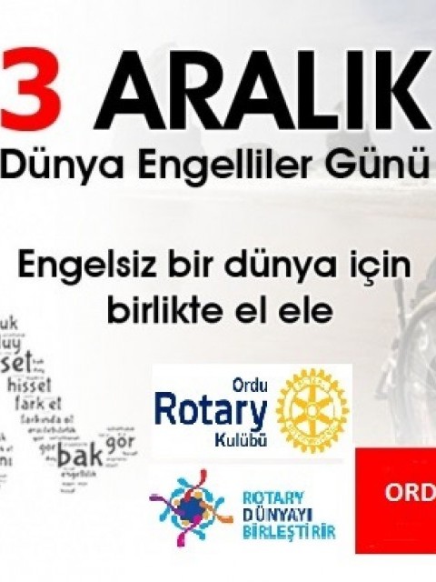 03 ARALIK DÜNYA ENGELLİLER GÜNÜ