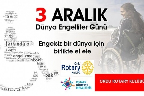 03 ARALIK DÜNYA ENGELLİLER GÜNÜ