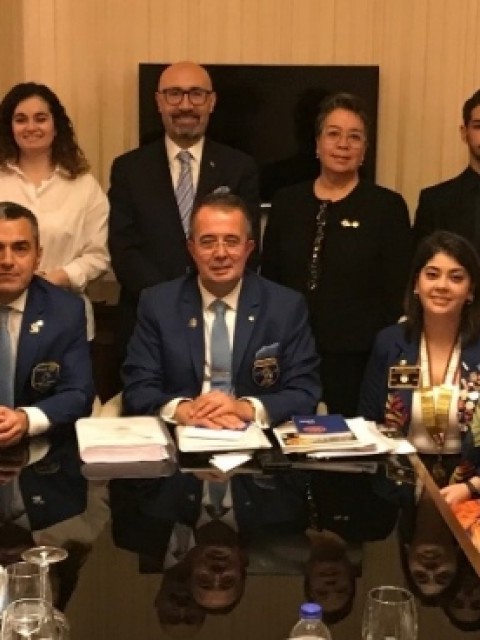 Guvernör Ziyareti ve yeni üye alım töreni gerçekleştirildi. 2.12.2019