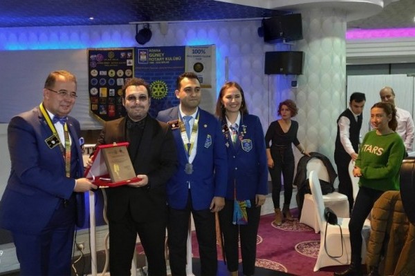 Güney Rotary Meslek Hizmet Ödülünü verdi