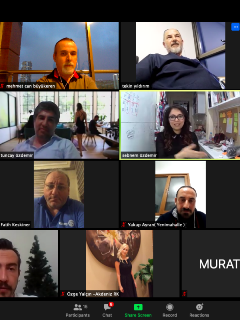 11.06.2020 TARİHİNDE ZOOM ÜZERİNDEN YENİMAHALLE ROTARY KULÜBÜMÜZÜN 30. DÖNEMİN 22. TOPLANTISI GERÇEKLEŞTİRİLDİ.