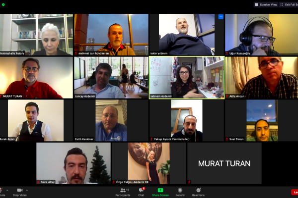 11.06.2020 TARİHİNDE ZOOM ÜZERİNDEN YENİMAHALLE ROTARY KULÜBÜMÜZÜN 30. DÖNEMİN 22. TOPLANTISI GERÇEKLEŞTİRİLDİ.