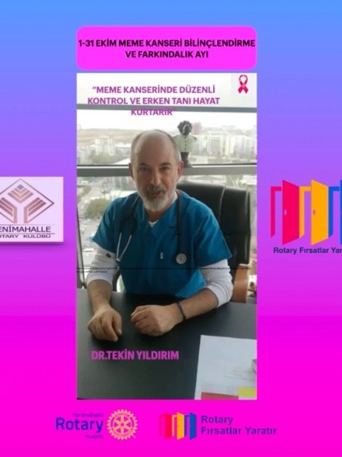 YENİMAHALLE ROTARY KULÜP OLARAK MEME KANSERİ FARKINDALIĞININ FARKINDAYIZ. “Farkındalığımızı sadece bir ay değil hergün devam ettirmeliyiz.”