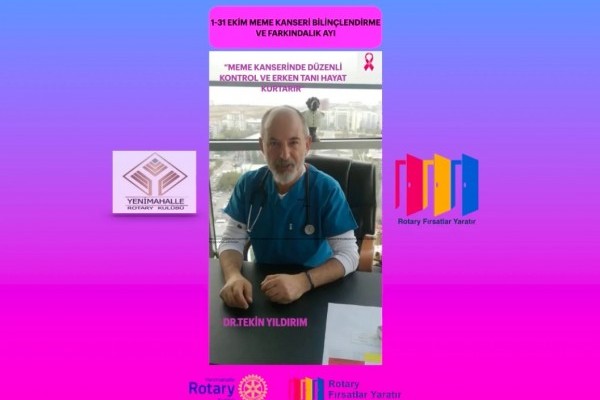 YENİMAHALLE ROTARY KULÜP OLARAK MEME KANSERİ FARKINDALIĞININ FARKINDAYIZ. “Farkındalığımızı sadece bir ay değil hergün devam ettirmeliyiz.”