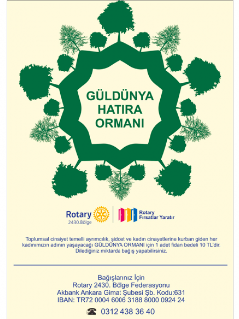 YENİMAHALLE ROTARY KULÜP OLARAK, TOPLUMSAL CİNSİYET TEMELLİ AYRIMCILIĞA, ŞİDDET VE KADIN CİNAYETLERİNE KARŞI TEPKİMİZİ GÖSTERİYORUZ.