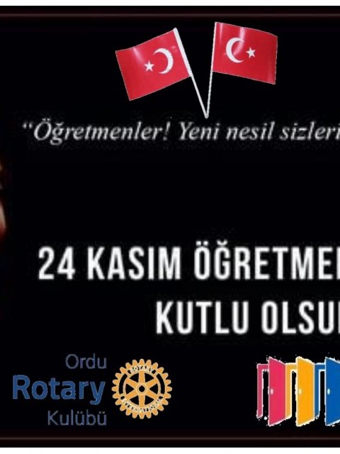 24 KASIM ÖĞRETMENLER GÜNÜNÜ KUTLARIZ