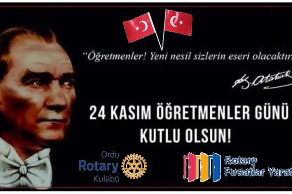 24 KASIM ÖĞRETMENLER GÜNÜNÜ KUTLARIZ