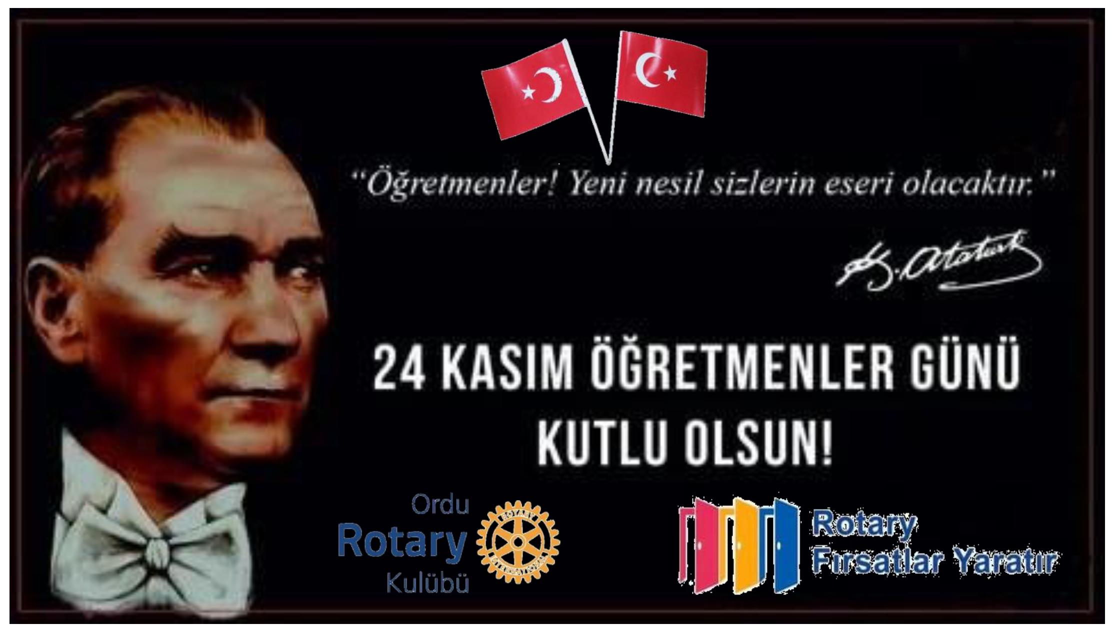 24 KASIM ÖĞRETMENLER GÜNÜNÜ KUTLARIZ