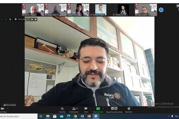 ORDU ROTARY KULÜBÜ İLE TRABZON ORTAHİSAR ROTARY KULÜBÜ,  ZOOM UYGULAMASINDAN ROTARY YARININ LİDERLERİNİ ARIYOR (RYLA) SEMİNERİ DÜZENLENDİ