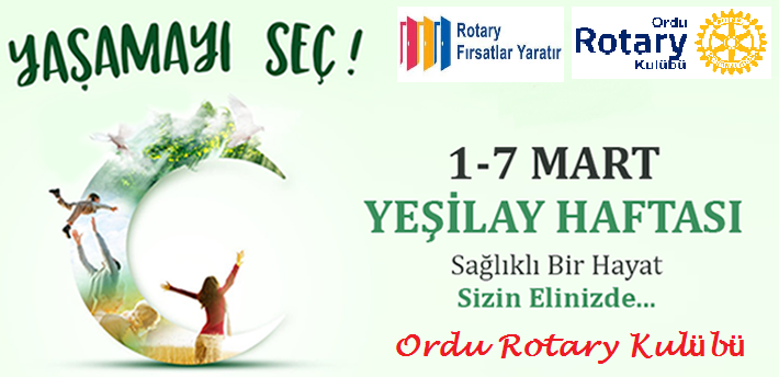 1-7 Mart Yeşilay Haftası Kutlu Olsun..