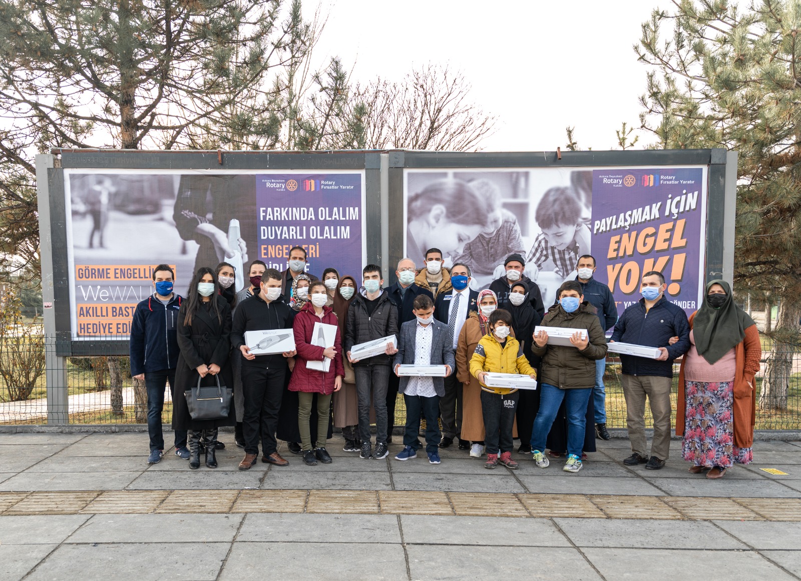 Ankara Beysukent Rotary Kulübü - Görme Engelli Vatandaşlarımıza 8 Adet Wewalk Akıllı Baston Teslimi