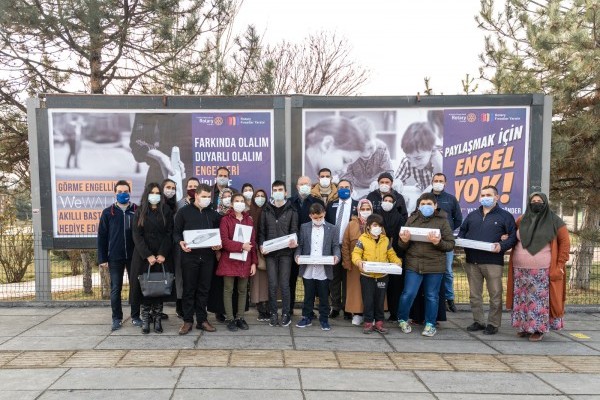 Ankara Beysukent Rotary Kulübü - Görme Engelli Vatandaşlarımıza 8 Adet Wewalk Akıllı Baston Teslimi