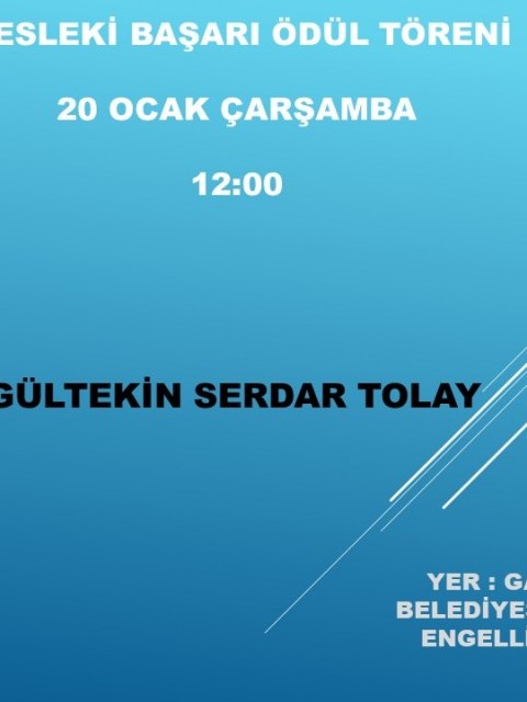 Alleben RK Meslek Başarı Ödülü