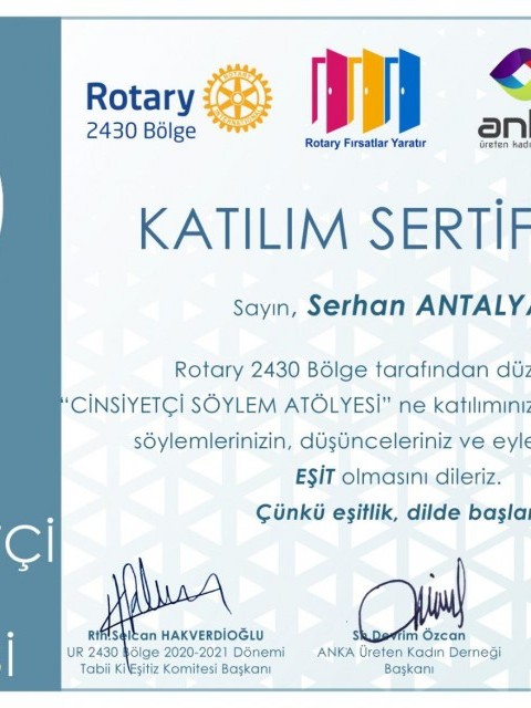 CİNSİYETÇİ SÖYLEM ATÖLYESİ - 19 MAYIS ROTARY