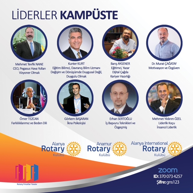 Alanya Rotary LİDERLER KAMPÜSTE Programı