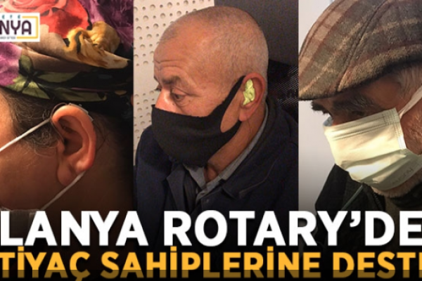 Alanya Rotary Kulübü aracılığı ile dar gelirlilere işitme cihazı dağıtıldı