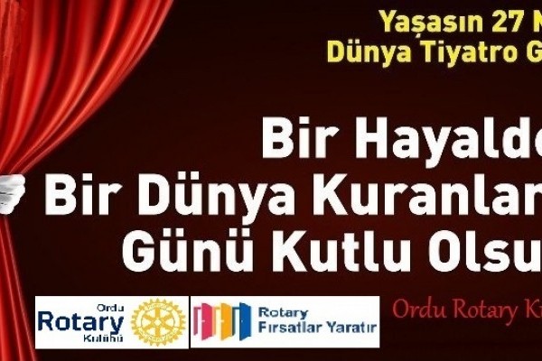 27 Mart Dünya Tiyatro Günü Kutlu Olsun..