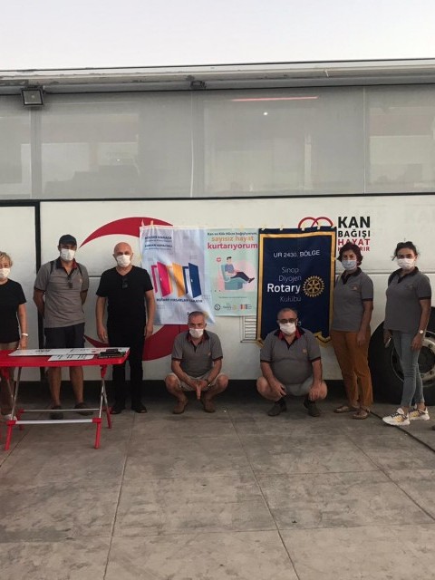 Sinop Diyojen Rotary Kulübü kök hücre ve kan bağışı projesi