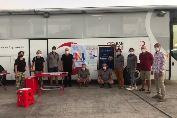 Sinop Diyojen Rotary Kulübü kök hücre ve kan bağışı projesi