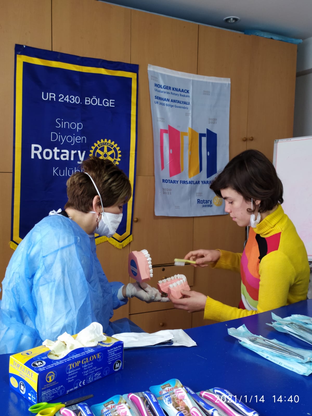 Sinop Diyojen Rotary Kulübü Engelsiz dişler projesi