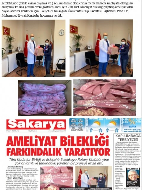 Yazılıkaya Rotary Kulübü/Erken Tanı Hayat Kurtarır