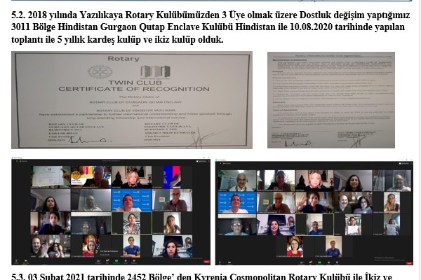 Yazılıkaya Rotary Kulübü/İkiz Kulüp
