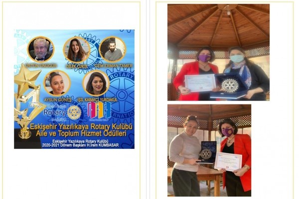 Yazılıkaya Rotary Kulübü/Aile ve Toplum Hizmet Ödülleri