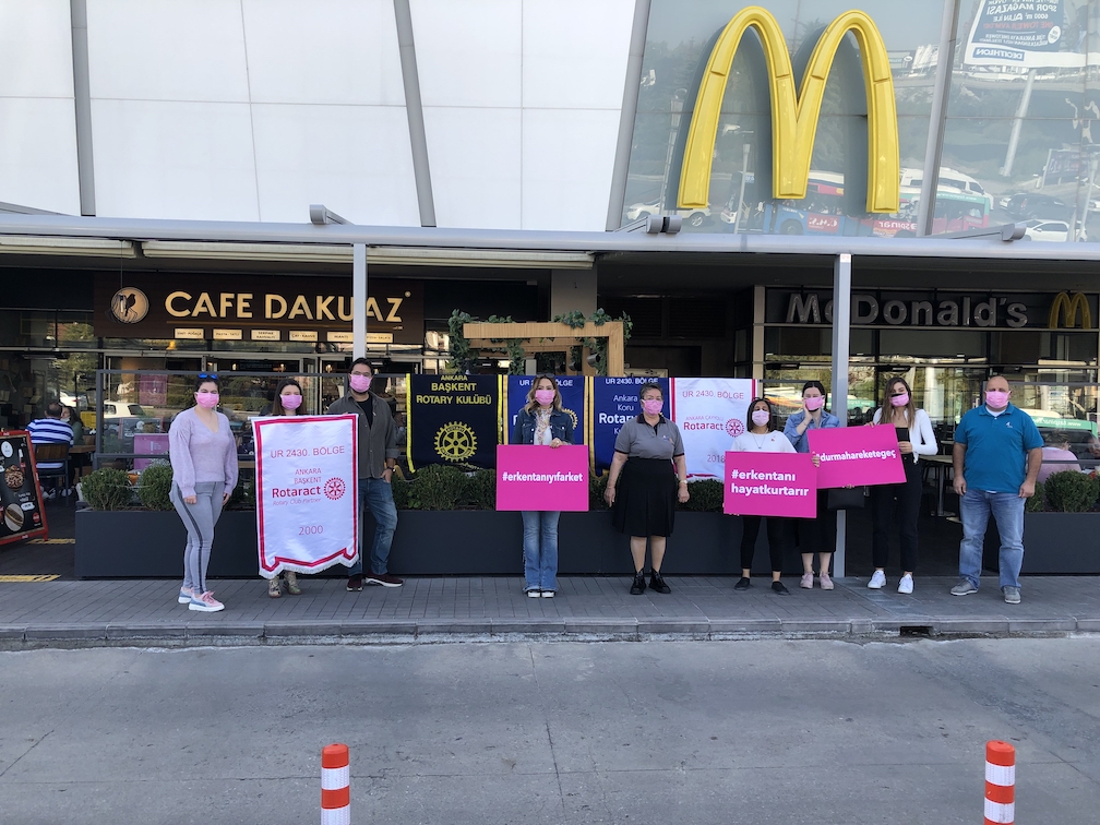 ANKARA ÇAYYOLU ROTARY KULÜBÜ 25 EKİM MEME KANSERİNDE ERKEN TANI HAYAT KURTARIR FARKINDALIK PROJESİ