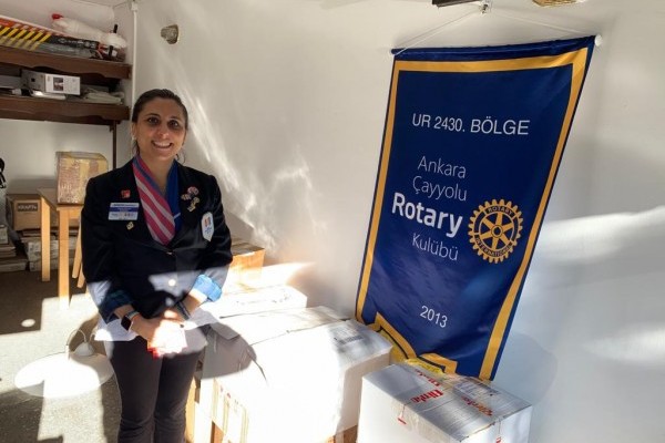 ANKARA ÇAYYOLU ROTARY KULÜBÜ ATMA BAĞIŞLA PROJESİ KAPSAMINDA TEKNO ATIK BAĞIŞI