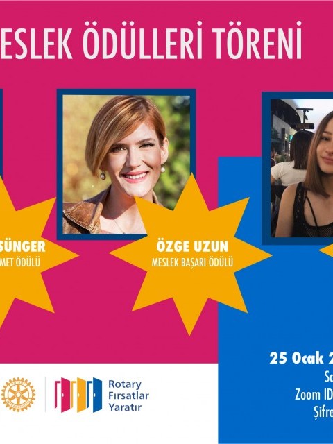 ANKARA ÇAYYOLU ROTARY KULÜBÜ MESLEK ÖDÜLLERİ