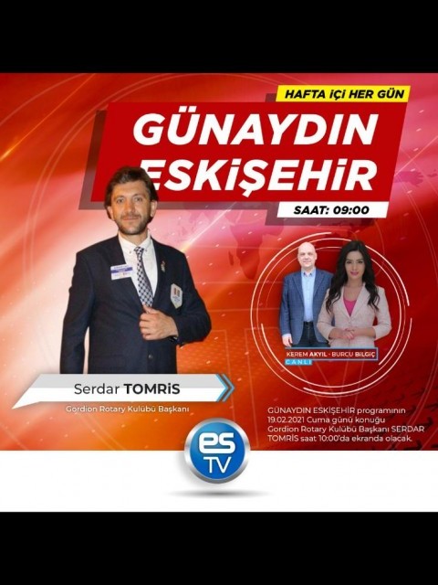 Eskişehir Gordion Rotary Kulübü Dönem Başkanı canlı yayında Rotary'i anlattı