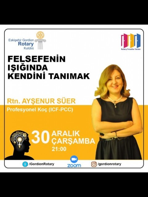 Eskişehir Gordion Rotary Kulübü Felsefe Hakkında Söyleşi Gerçekleşti