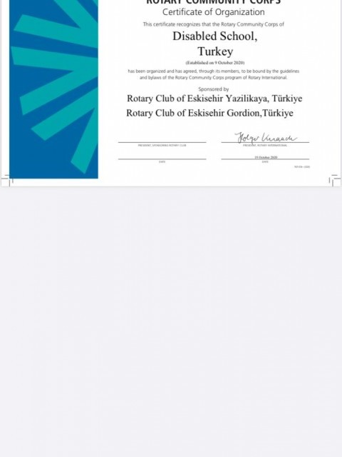 Eskişehir Gordion Rotary Kulübü GÖRSEM ile Toplum Birliği Kurdu