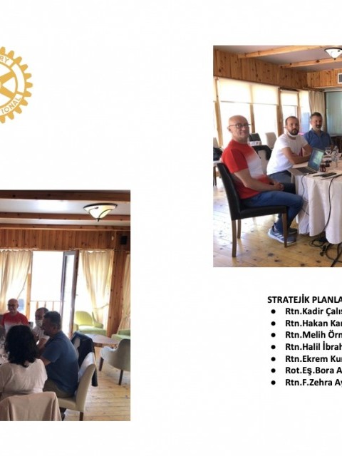 Bolu Rotary Kulübü Stratejik Planlama Toplantısı 25/07/2020
