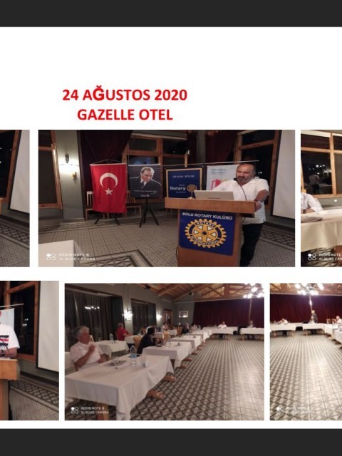Bolu Rotary Kulübü'nün Konuğu Kızılay Bolu Şube Başkanı Muhsin Kınacı 24/08/2020