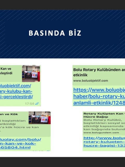 Bolu Rotary Kulübü Kan Ve Kök Hücre Bağışı 19/09/2020