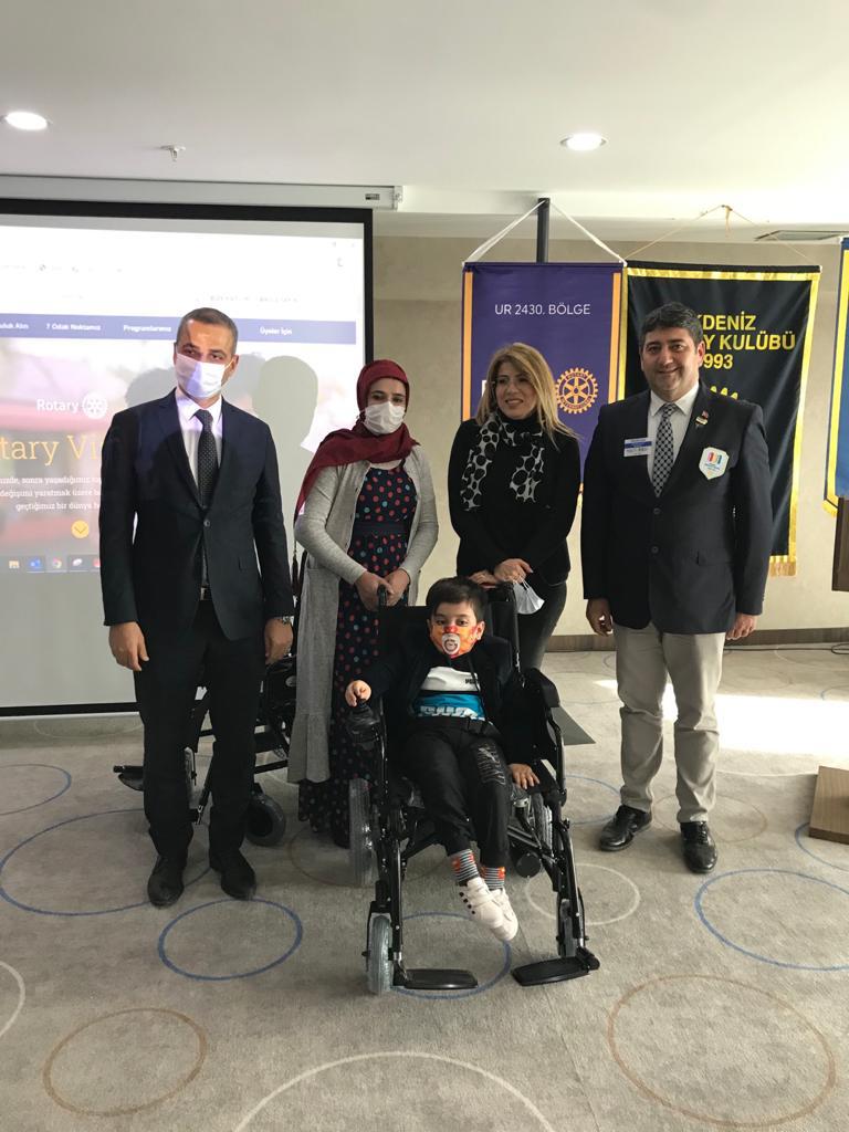 Akülü Sandalye Dağıtım töreni Anatolia Rotary E-Kulübü