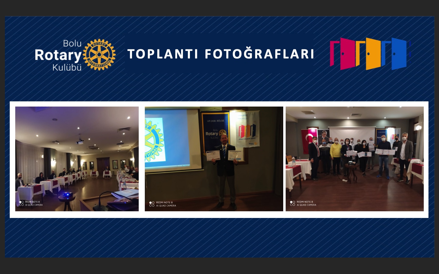 Bolu Rotary Kulübü Sertifika Töreni 02/11/2020