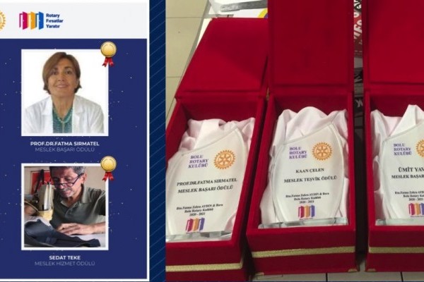 Bolu Rotary Kulübü  Meslek Ödülleri 20/01/2021