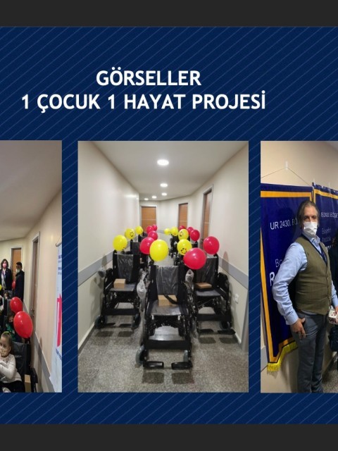 Bolu Rotary Kulübü  '' 1 Çocuk 1 Hayat Projesi '' 30/03/2021