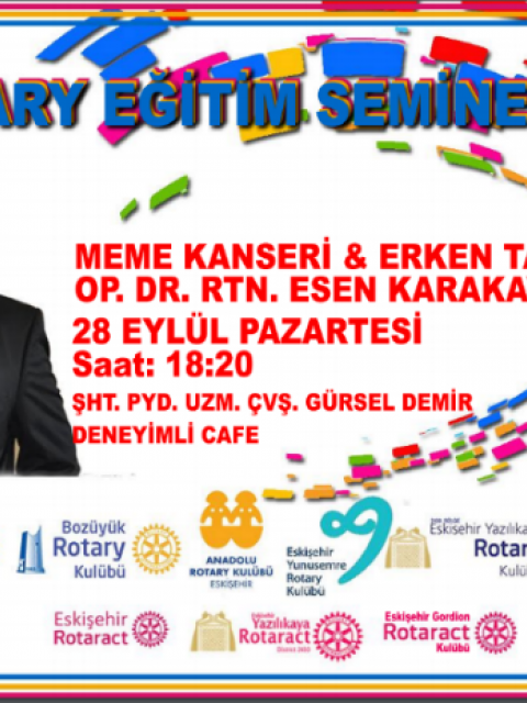 Eskişehir Rotary ortak çalışma / sepsis projesi